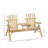 2-Seat Wooden Adirondack Chair-1566854250