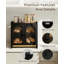 Boîte à pain pour comptoir de cuisine, grand contenant à pain en bois double couche avec fenêtre en acrylique, bouches d'aération réglables, planche à découper intégrée, organisateur de garde-manger-2065195641