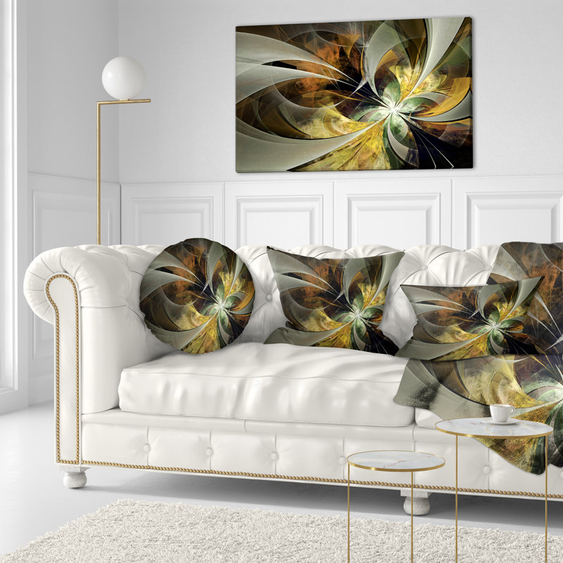 Coussin lombaire en fleur symétrique floral