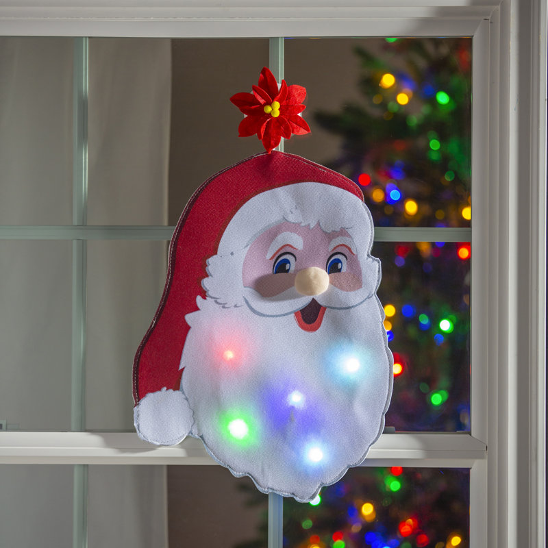 Décoration de fenêtre Jolly Santa