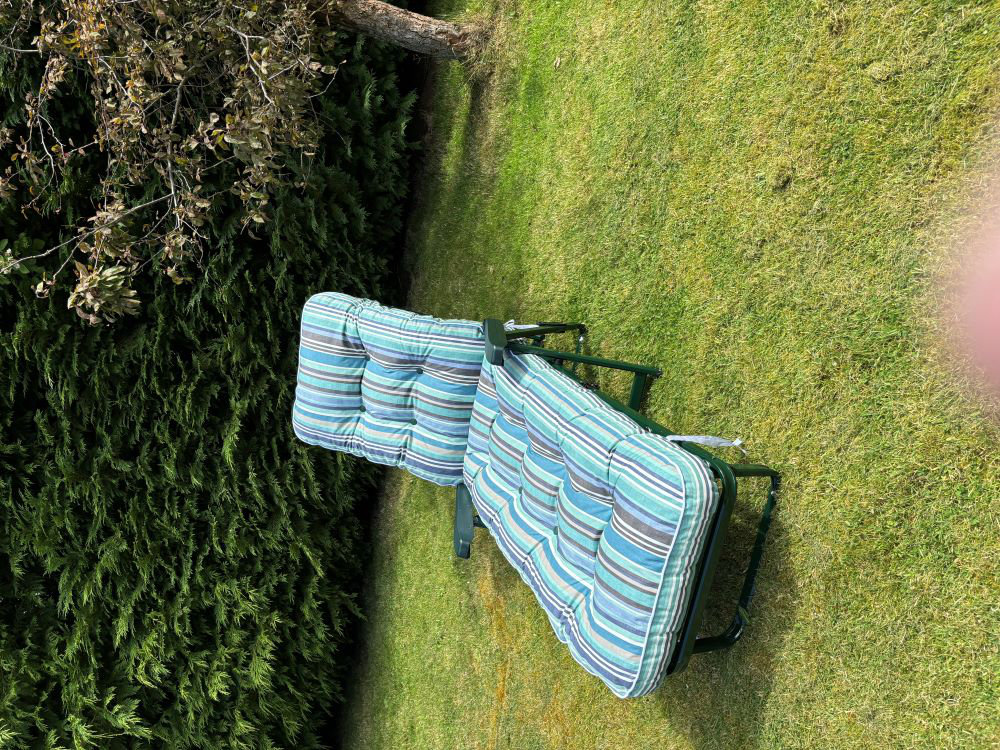 Cersten Steel Outdoor Reclining Garden Chair