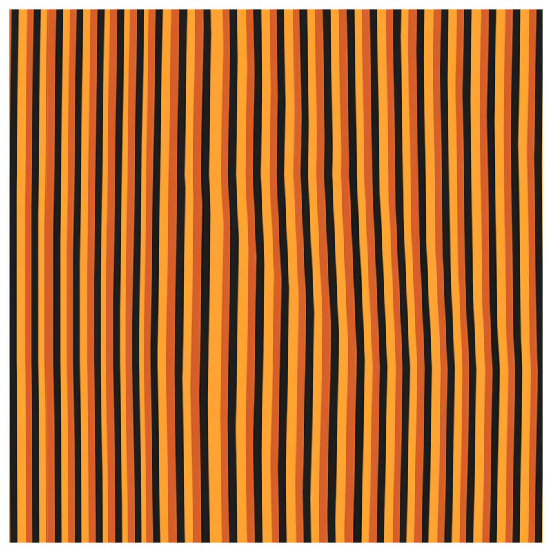 Jeté en molleton à rayures orange et noir - Jeté à motif pour canapés ou lits, L 60 po x H 80 po