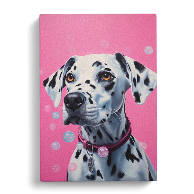 Dalmation Bubble Gum - Wrapped Canvas, 60cm H x 40cm W x 3cm D