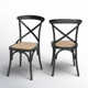Camaran Solid Wood Cross Back Side Chair
