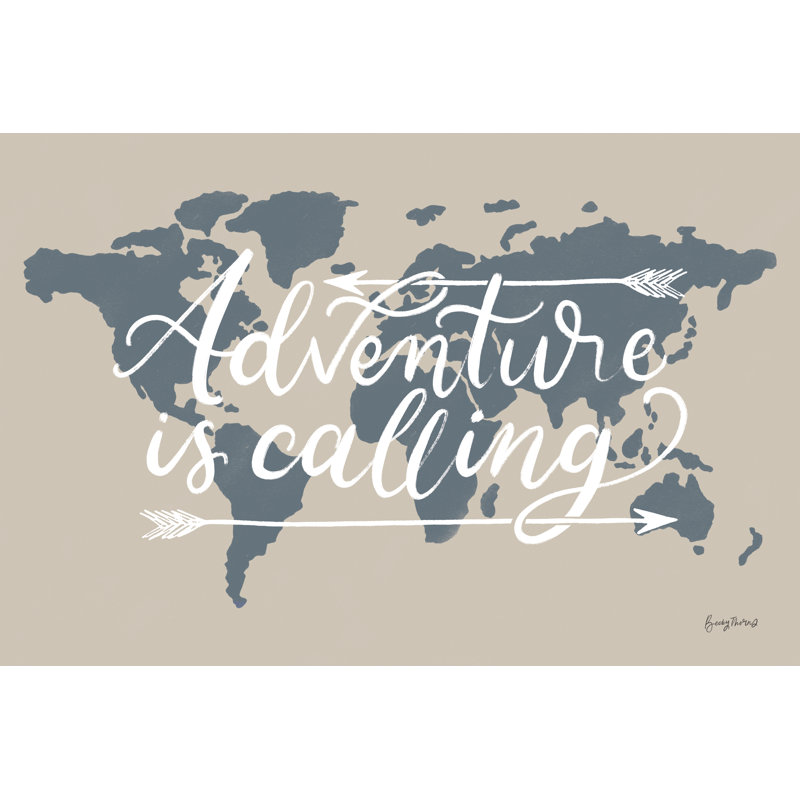 Mapped Out II Adventure by Becky Thorns - Wrapped Canvas Print, 20cm H x 30cm W