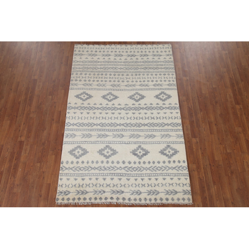 Tapis géométrique indien 5 x 8