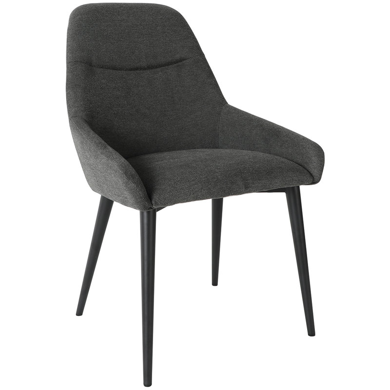 Chester Fabric Chair, Dark Grey