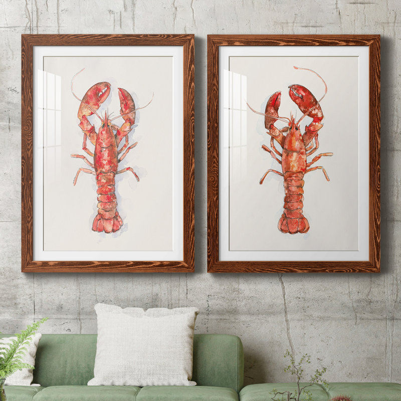 «Salty Lobster IPremium», reproduction encadrée prête à être accrochée, H 31,5 po x l 47 po x P 1,5 po