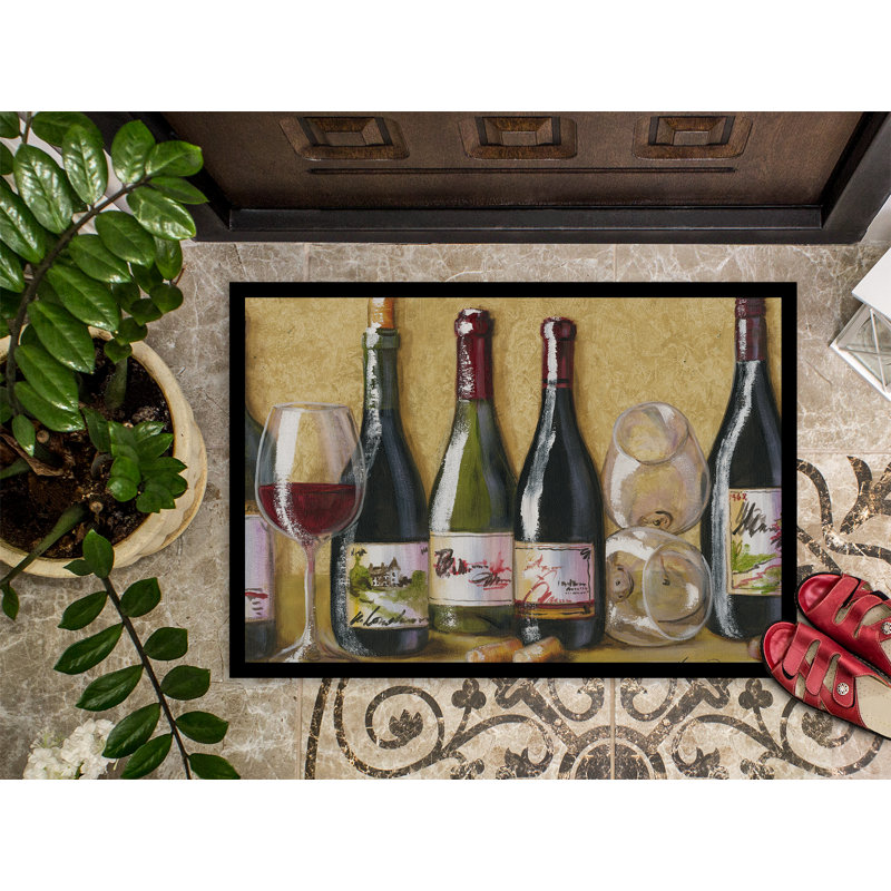 Tapis d'extérieur antidérapant Toeterville Du Vin, Rectangle 2 pi x 3 pi