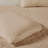 3 Piece Split Corner Pleated Quilted Bedspread Khaki Queen