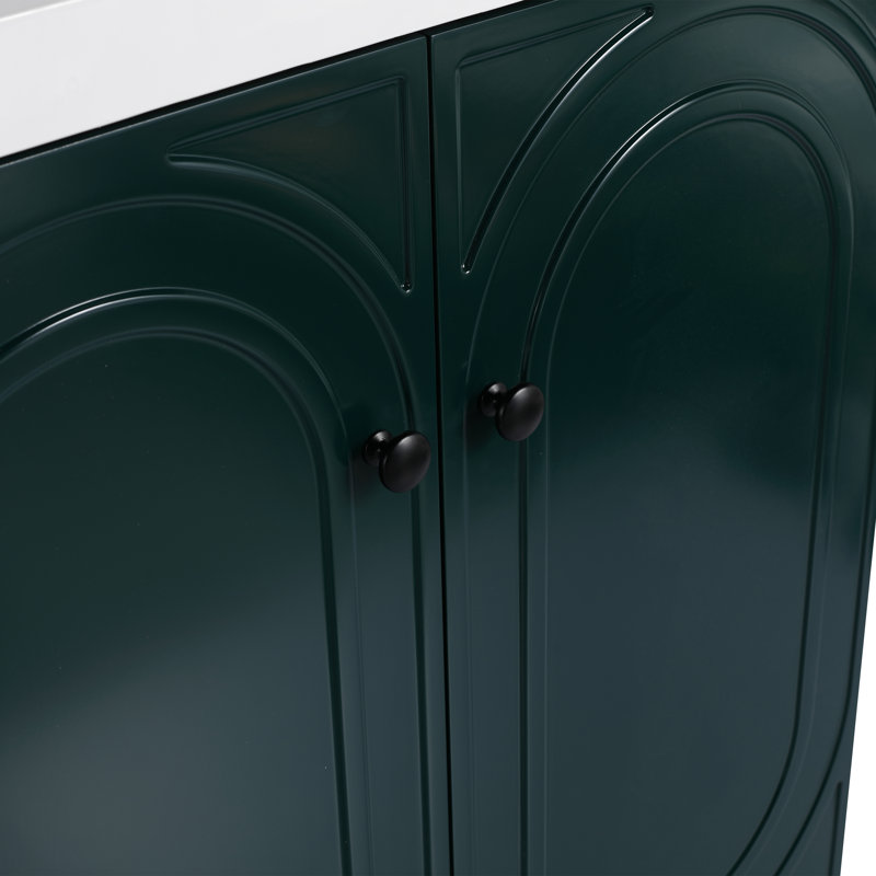 Gretel Freestanding Bathroom Vanity, Green