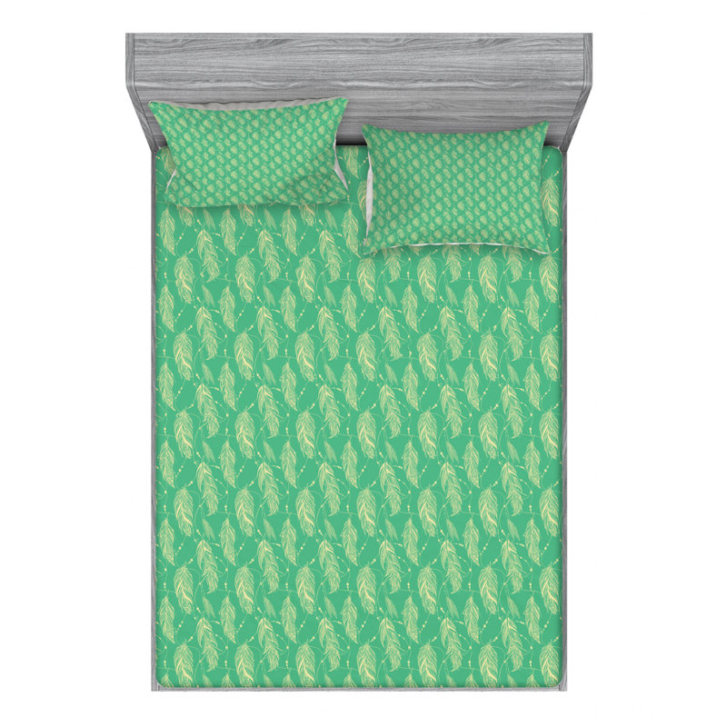 Microfiber Sheet Set, Queen Sheet Set with Fitted Sheet