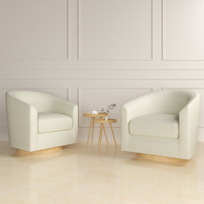 Fauteuil demi-tonneau pivotant Kanise