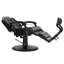 Fauteuil de massage inclinable électrique en cuir