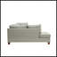 Canapé modulaire réversible en polyfibre avec repose-pieds, gris, polyvalent et élégant pour les salons modernes-516656288