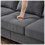 Canapé en tissu 59,5 po 59 po-241710581