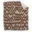 Brown Zigzag Pattern Blankets
