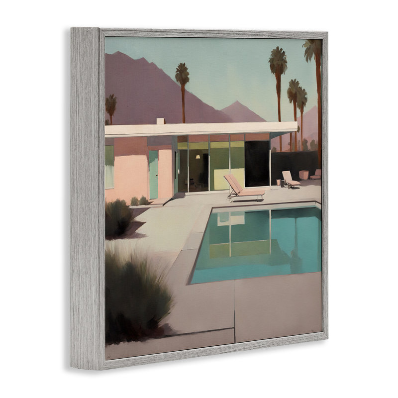 Art californien, estampe numérique encadrée par Noah Bay, Estampe numérique Farmhouse, H 17 po x l 17 po