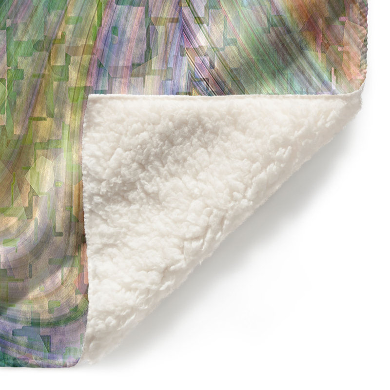  Jeté en mosaïque nuageux, l 68 po x L 80 po