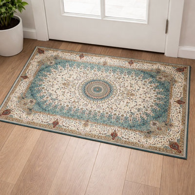 Oriental Machine Tufted Shag Area Rug
