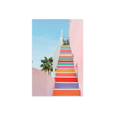 Amatrudo, arc-en-ciel, escaliers sur plastique / acrylique par Erin Summer, impression