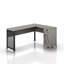 Bureau de direction en L avec rangement 60,63 po Decker-594110669