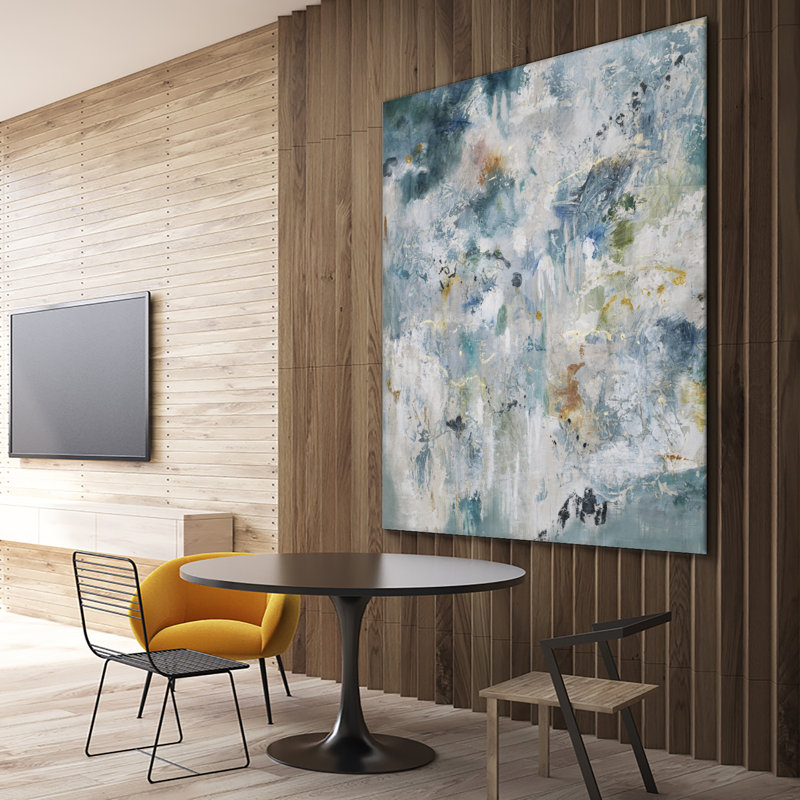 «Back Up On Canvas» par Daleno, reproduction d'art, H 54 po x l 54 po x P 1,5 po
