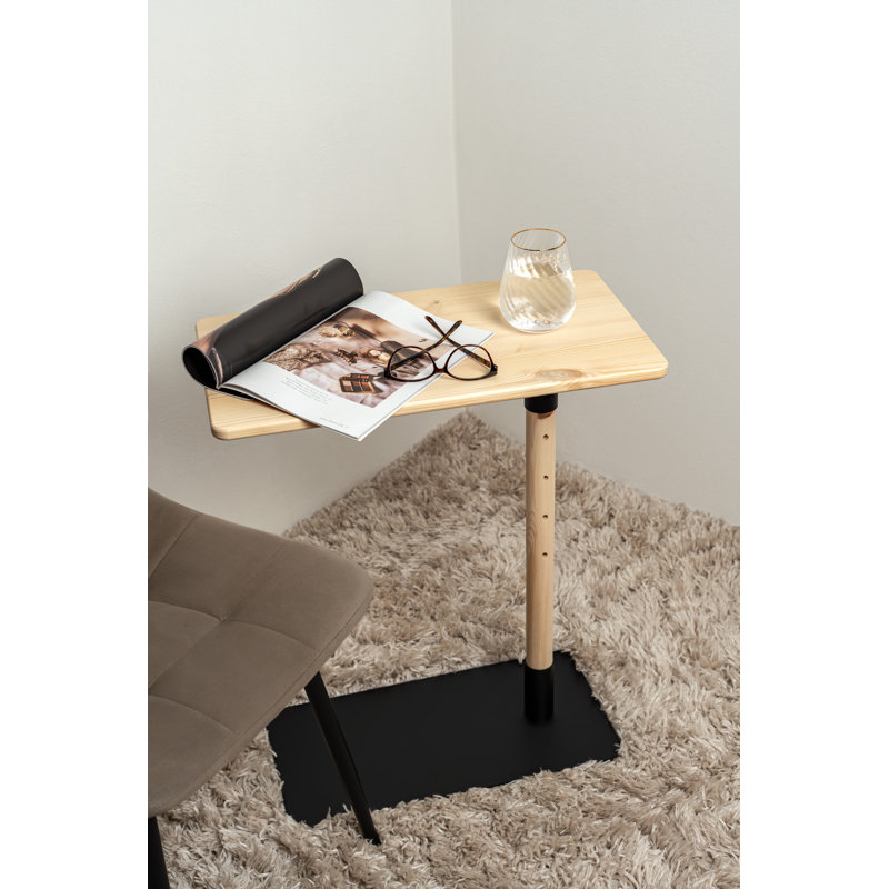 Adjust Side Table, Scandinavian design, made in Europe, FSC certified pine wood, Natural Wood