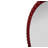 Varsha Oval Glossy Burgundy Mirror-348517942