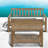 Durable Acacia Wood Patio Dining Set, Modern Minimalist Style For Backyards