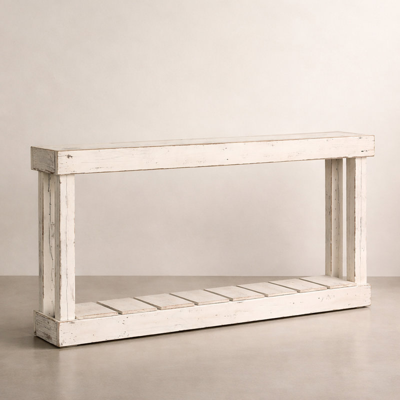 Merkle 60'' Solid Wood Console Table, White