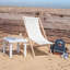 Harbour Housewares Folding Wooden Deck Chair - Black-99076087
