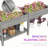 Elevated Garden Bed,Wood Raised Garden Box,With Side Table,Bottom Shelf,Bed Liners And Drainage Holes-1513047627