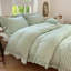 Ensemble de housse de couette à volants Gingham, ensemble de housse d'édredon à carreaux en microfibre prélavée-126276603-126276599