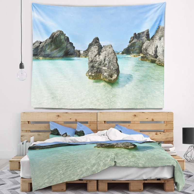 Tapisserie cove bermudes beach cheval bay, H 32 po x l 39 po