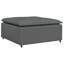  Canapé modulaire avec repose-pieds et coussins gris foncé-1913253390