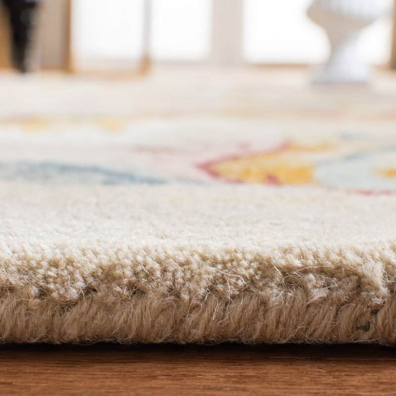 Priscila Hand Tufted Wool Oriental Rug, Round 8'
