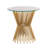 Glass Pedestal End Table