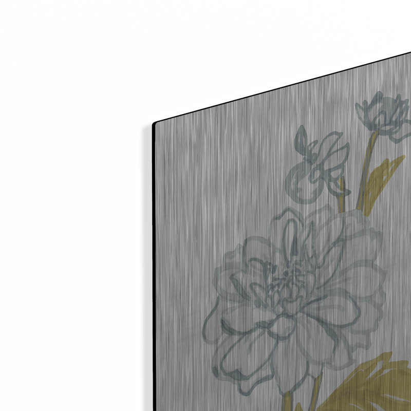 Art mural en métal luxueux «Countryside Bloom 3» par Stellar Design Studio, 16 po x 24 po, H 24 po x l 16 po