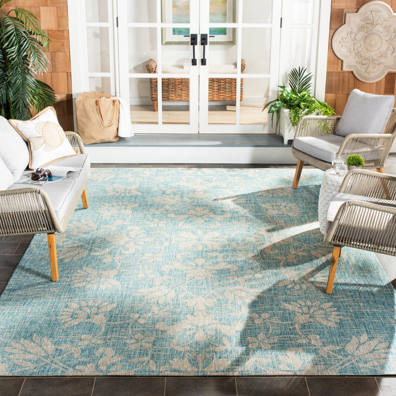 Tapis d'intérieur / extérieur Amedee Performance, Rectangle 6 pi 7 po x 9 pi 6 po
