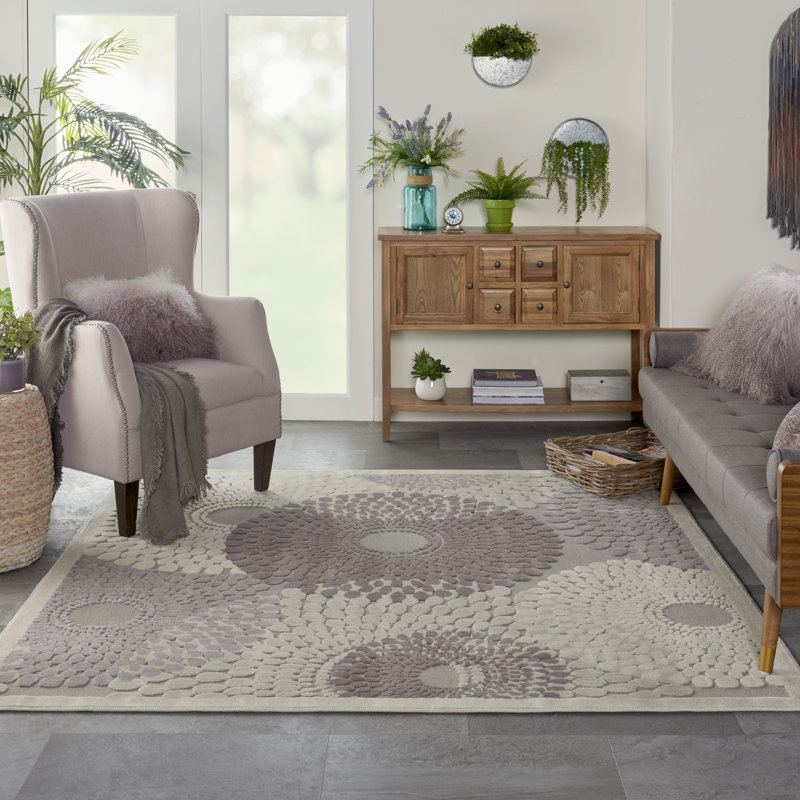 Tapis gris Marty, Carré 6 pi 7 po
