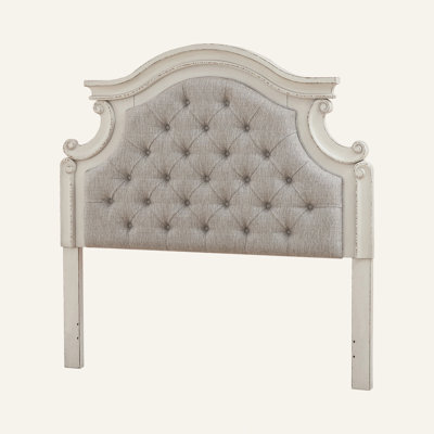Mohn Upholstered Solid Wood Panel Headboard by Laurel Foundry Modern Farmhouse