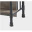 Antique Oak and Sandy Grey 5-Shelf Kitchen Island