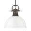 Luminaire suspendu 1 lumière avec tige Bryceton-107150039-107150044
