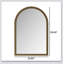 Miroir de salle de bain en fer Iron Arch-1405572972
