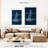 Sailboat On Blue Burlap I