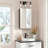 Husai Recessed or Surface Mount Aluminum Frameless Medicine Cabinet With Mirrored Door and Adjustable Shelves-408647405-408647403