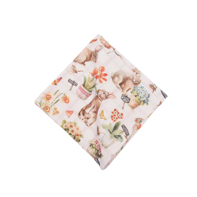 Little Garden Rabbit Bunnies Napkins Set of 6