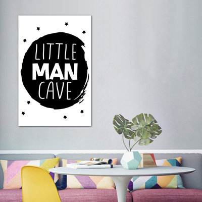 «Little Man Cave Circle», reproduction d'art textuel
