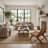 Palacio Farmhouse Seagrass Area Rug in Beige-1659588761